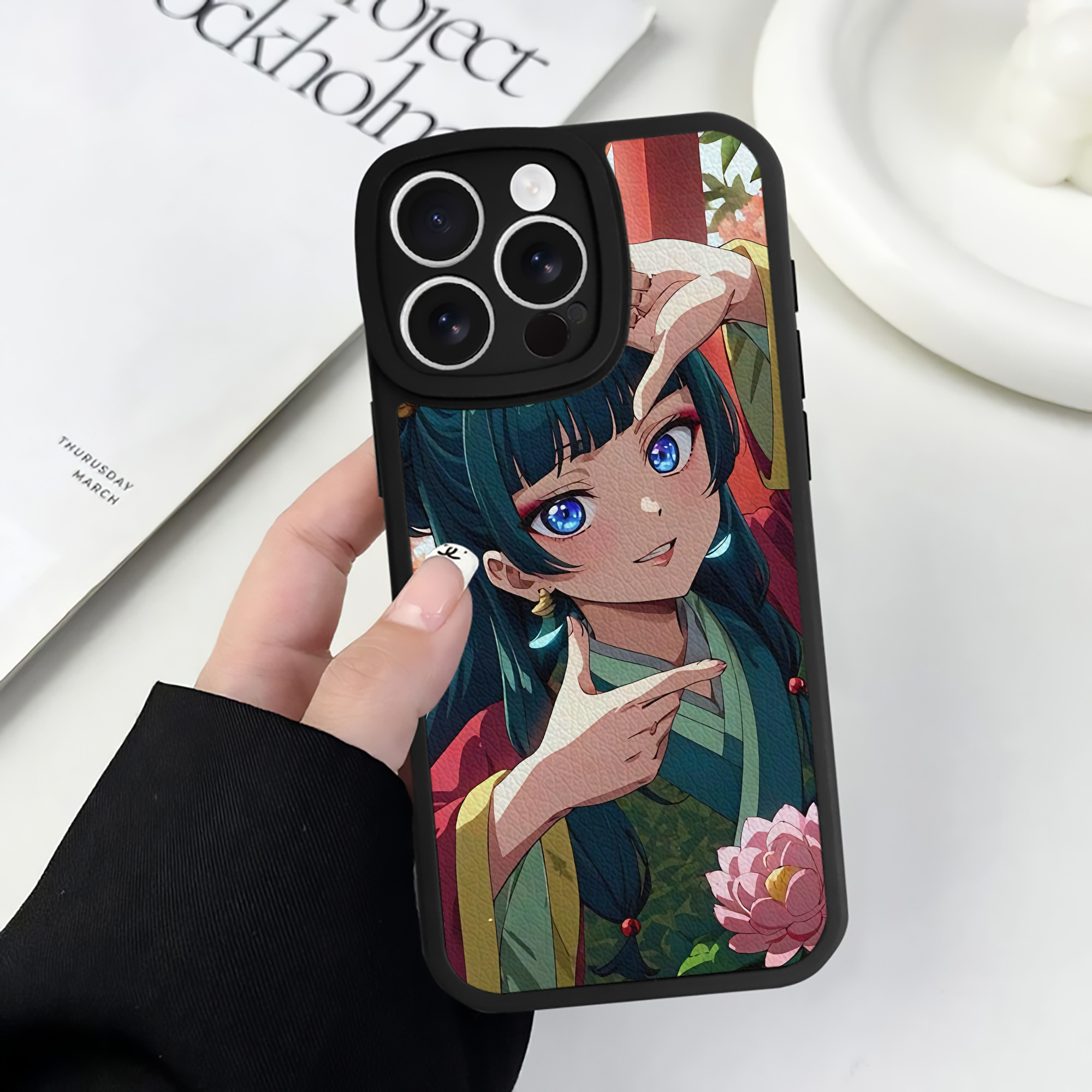 薬屋のひとりごと The Apothecary Diaries 【iPhone 16シリーズ対応】シリコンスマホケース（レザー調） 材質：シリコン